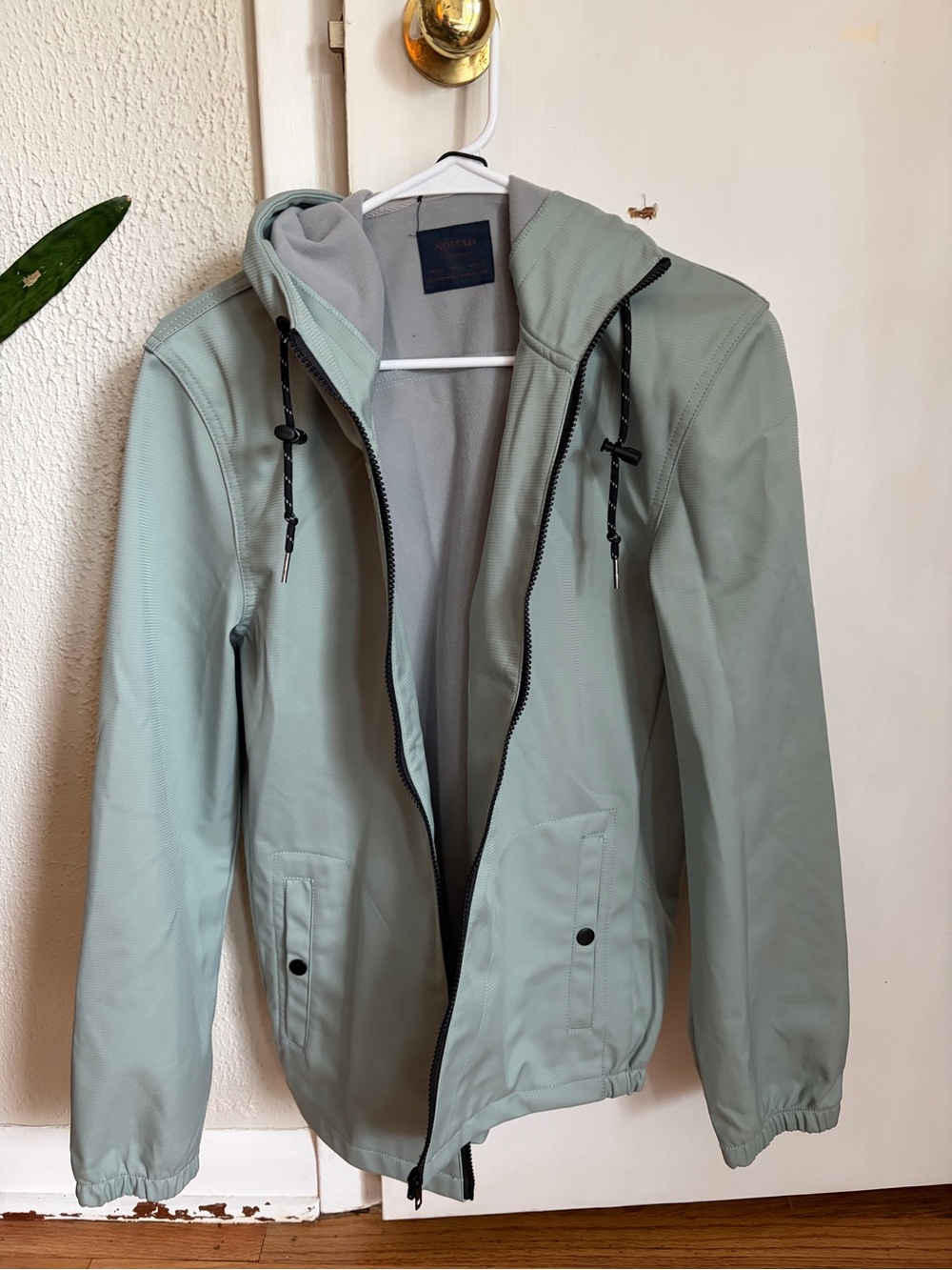 Nomad Sage Green Hooded Windbreaker